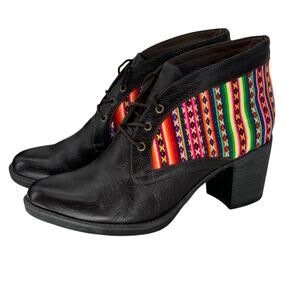 Killasumaq Aida Stenholm Dianora Serape Blanket Boot US 9 EU 39 Women's Bold Art